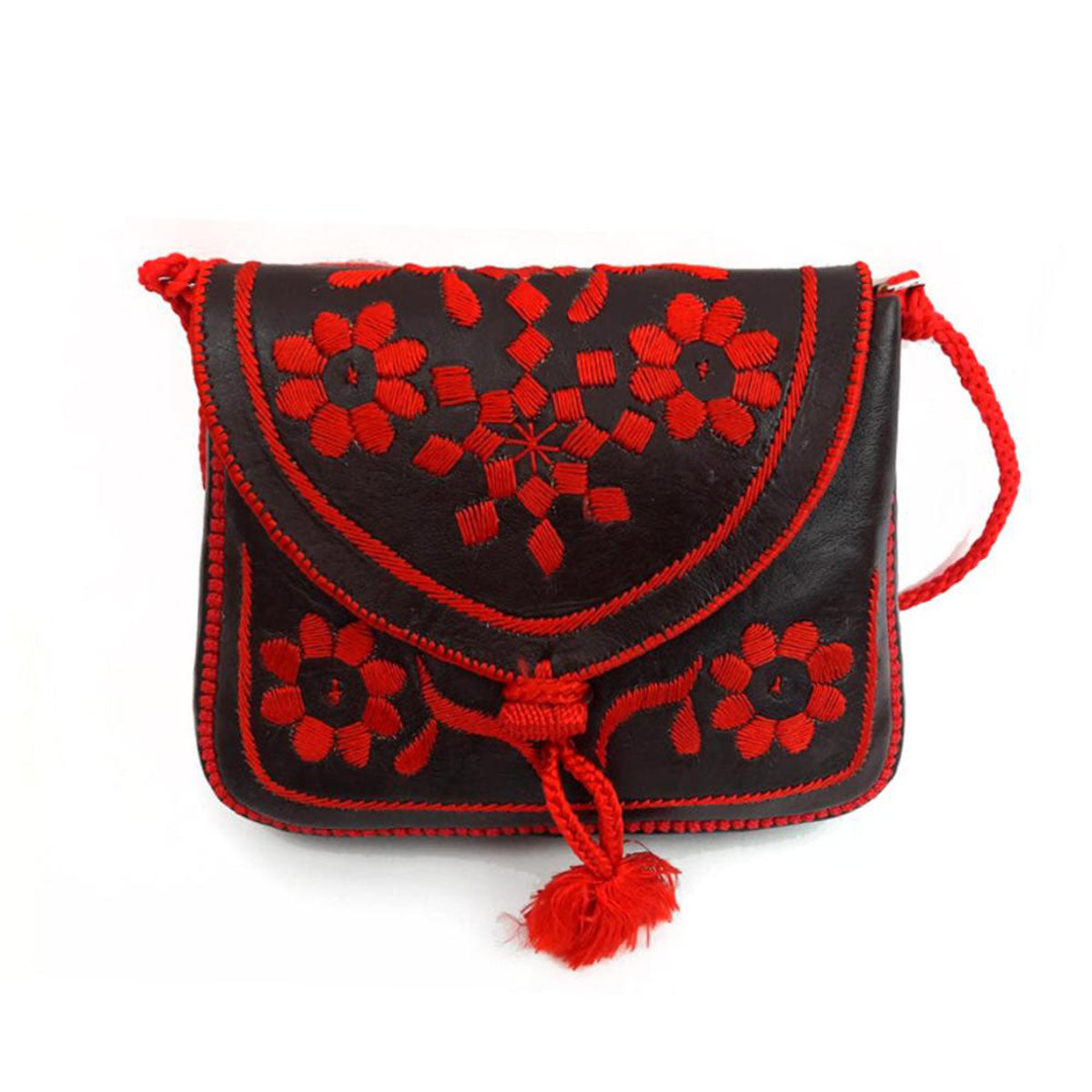 Berber shoulder bag "Redchocolate"