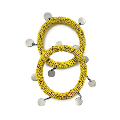 Maasai "Dangle Bangle" - yellow 