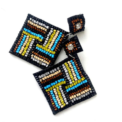 Handmade earrings "Squares" 