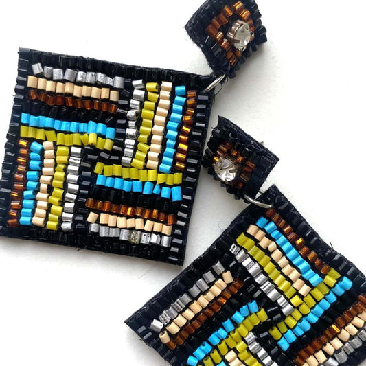 Handmade earrings "Squares" 