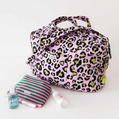 Large travel bag "Oh Leo cosmic lilac"