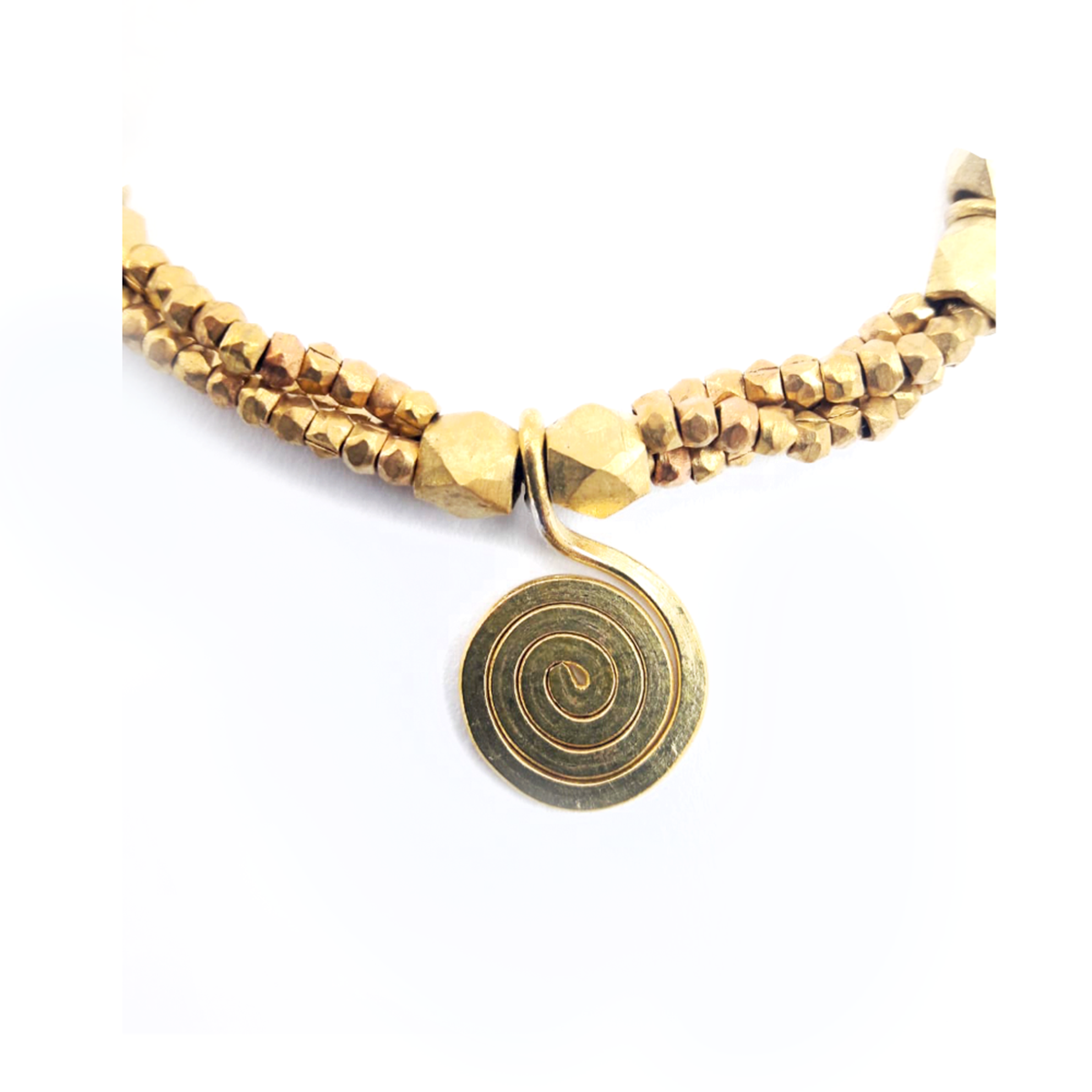 Dokra Necklace "Spinning F"