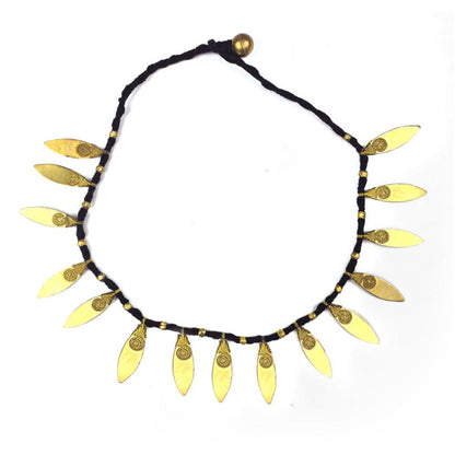 Dokra Necklace "Leaves"