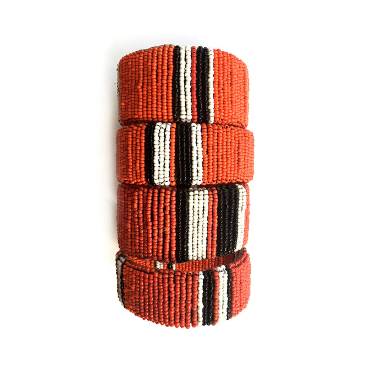 Maasai Armreif "Stand Together" - red