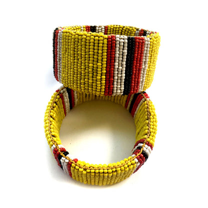 Maasai Bangle "Stand Together" - Yellow 