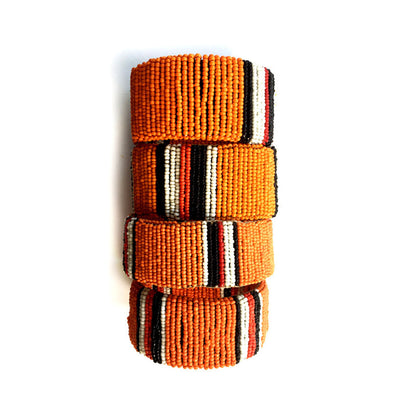 Maasai Armreif "Stand Together" - orange