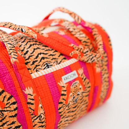 handmade cotton bag "Poppy Tiger"