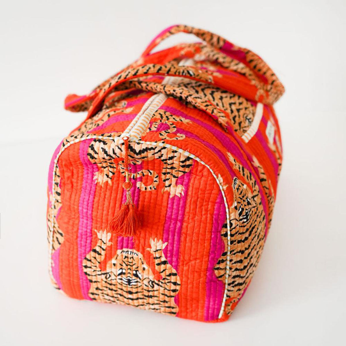 Handgemachte Baumwolltasche "Poppy Tiger"