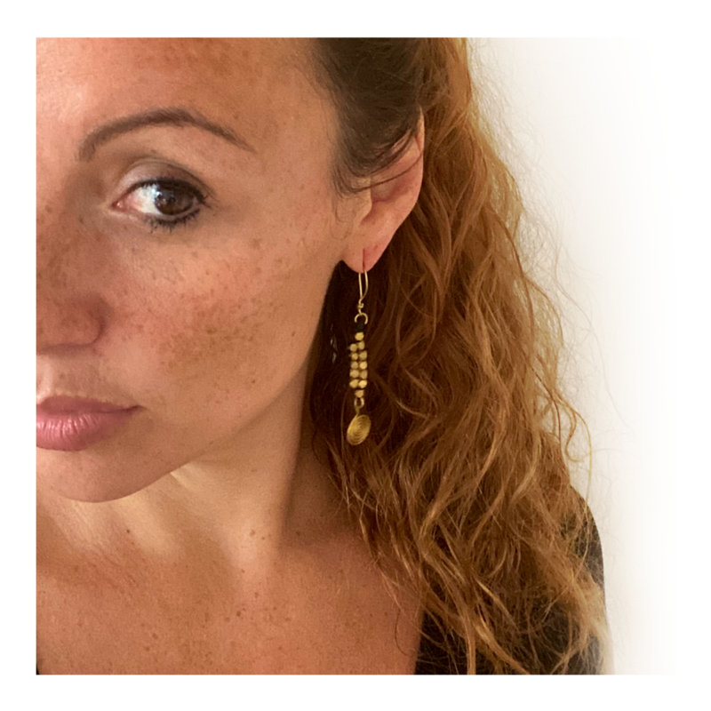 Dokra earrings "Rings" 