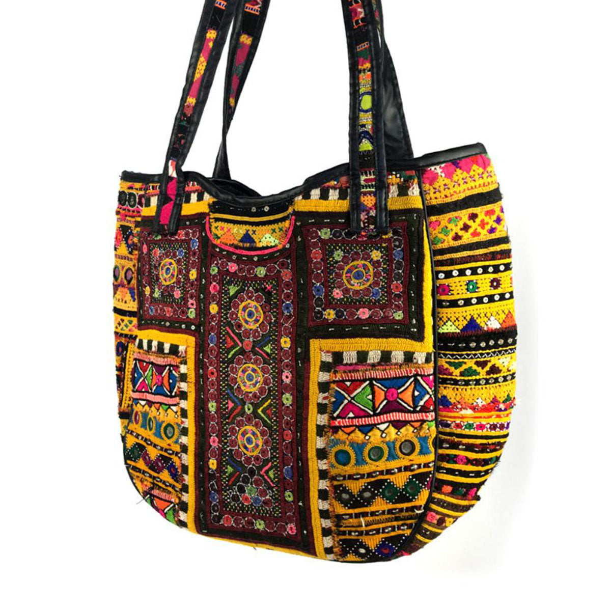 handmade large Banjara bag "SUNFLOWERS"