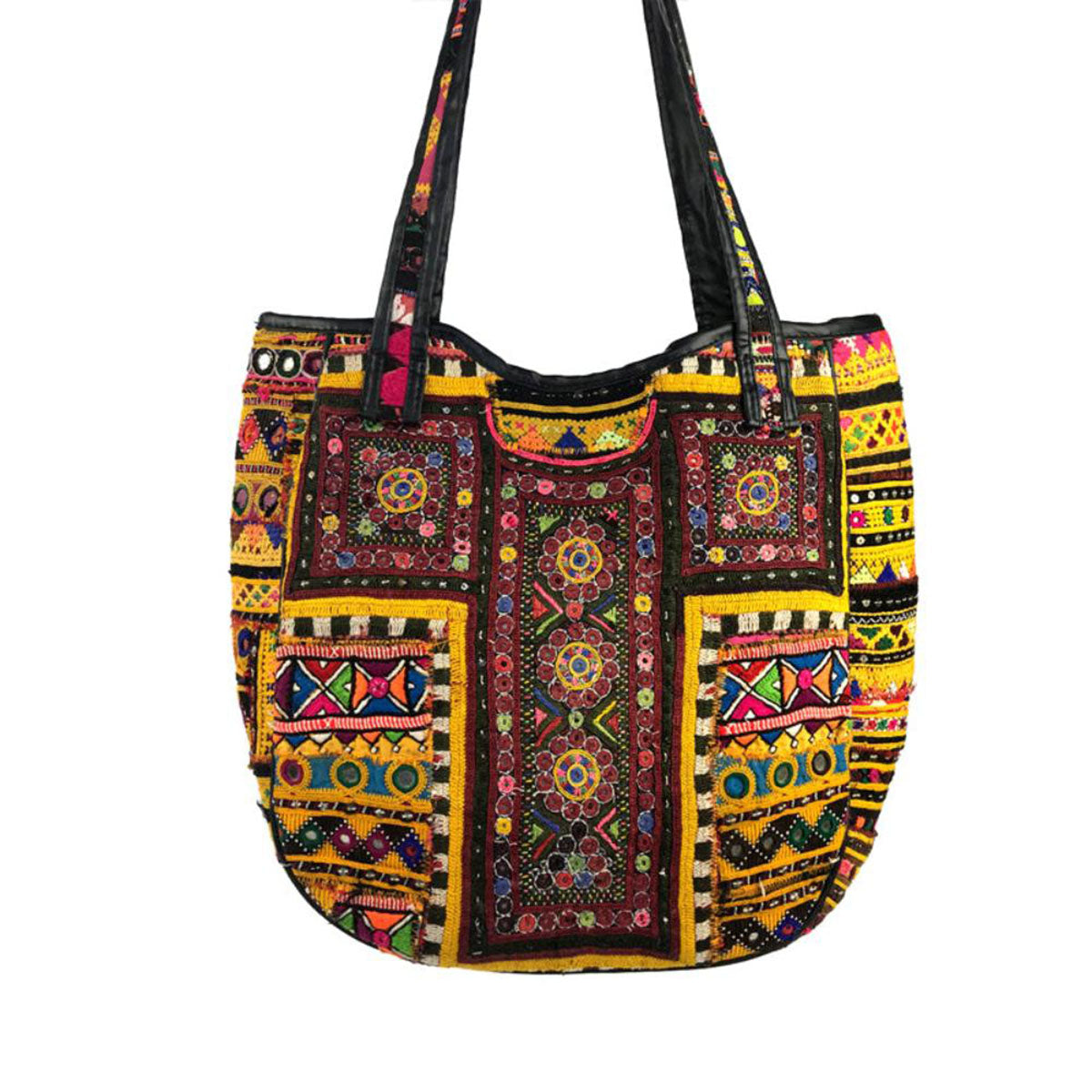 handmade large Banjara bag "SUNFLOWERS"