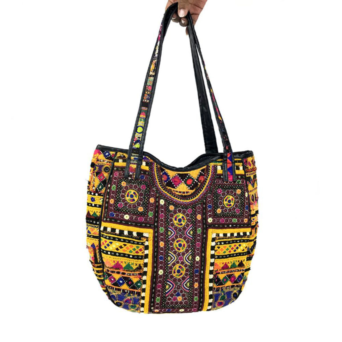 handmade large Banjara bag "SUNFLOWERS"