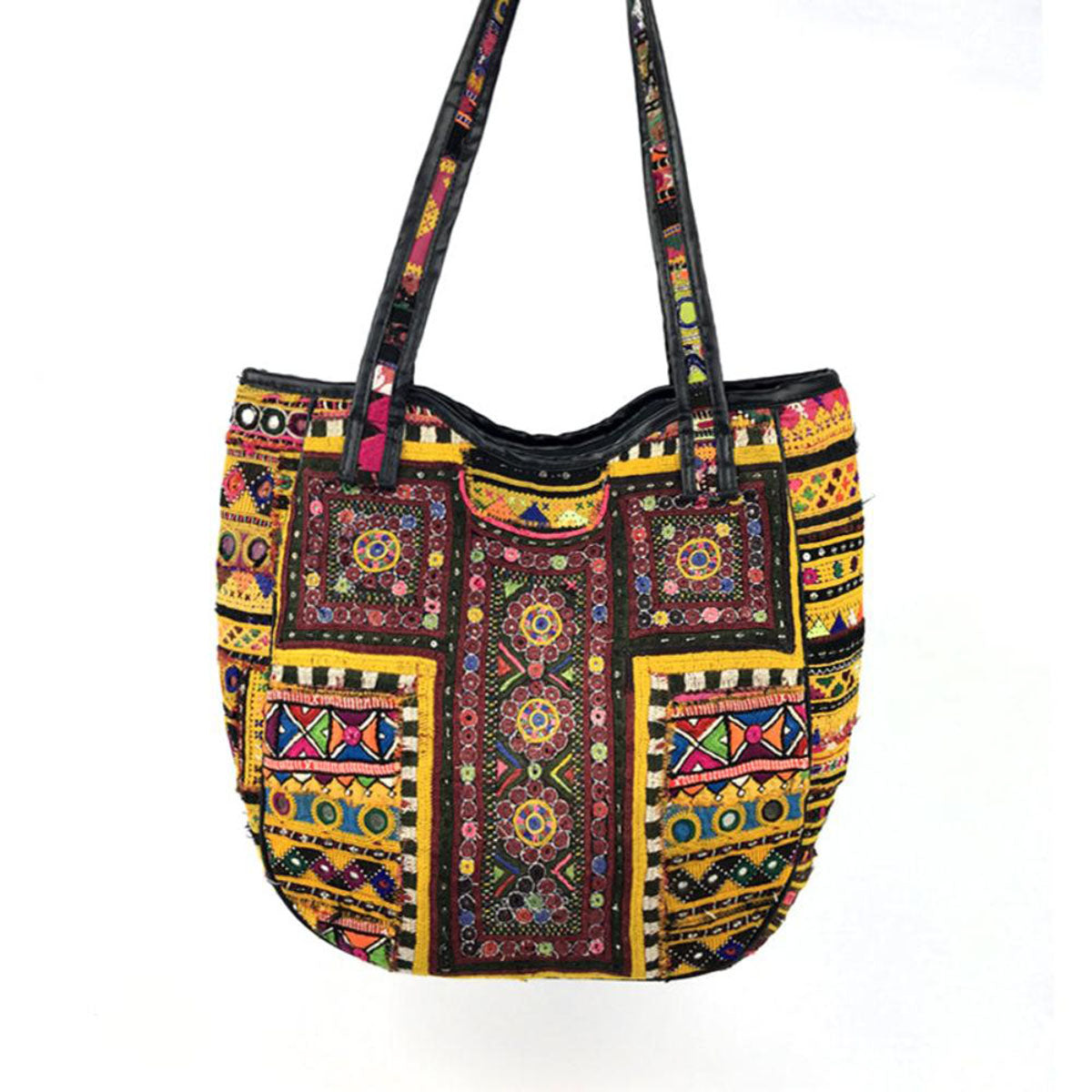 handmade large Banjara bag "SUNFLOWERS"