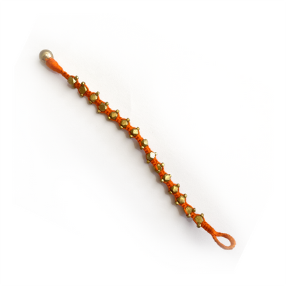 Dokra bracelet "orange shields"