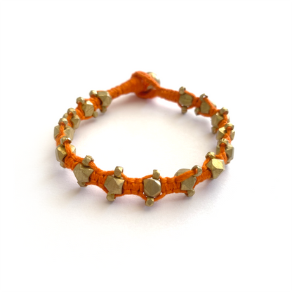 Dokra bracelet "orange shields"