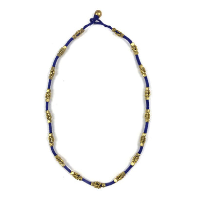 Dokra Necklace "Blue"