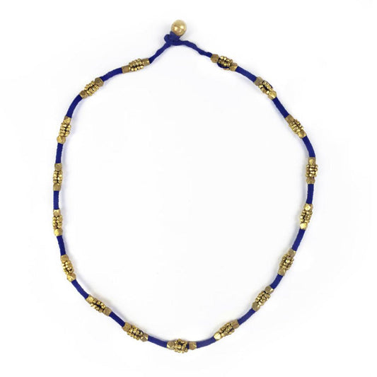 Dokra Necklace "Blue"